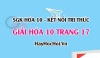 Giải Hóa học 10 trang 17 - Kết nối tri thức